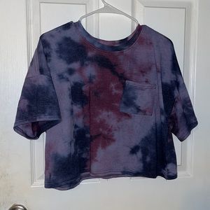 Tie-dye crop top from SO, size medium.